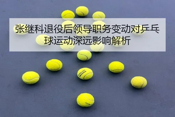 张继科退役后领导职务变动对乒乓球运动深远影响解析